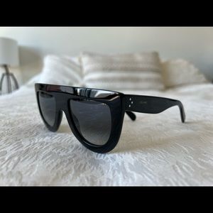 Celine Flat Top Gradient Shield Sunglasses